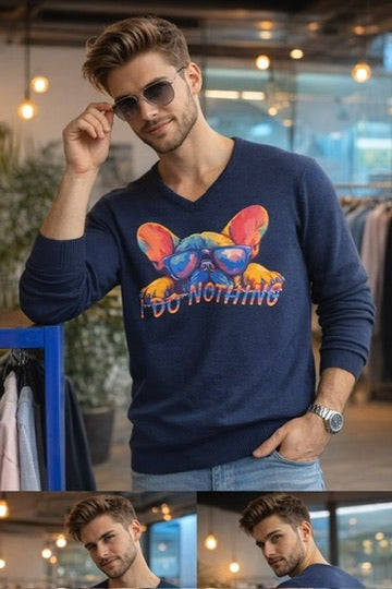 Maglioncino blu- Ettore I do nothing