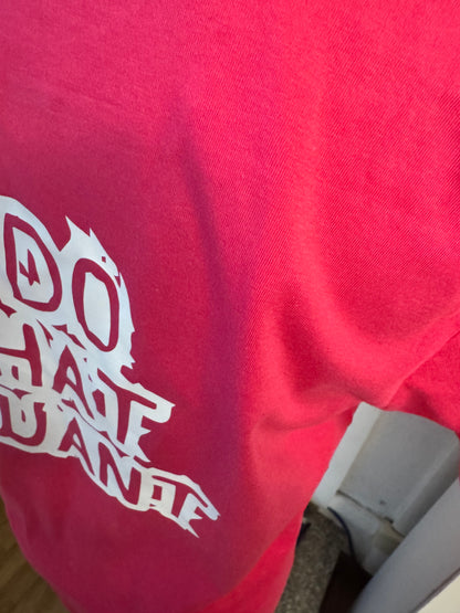 T-shirt rosa in 100 % cotone, "I DO WHAT I WANT"