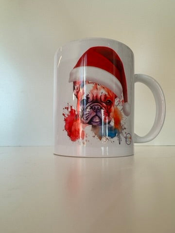 Tazza in ceramica stampa FRENCH BULLDOG NATALIZIO