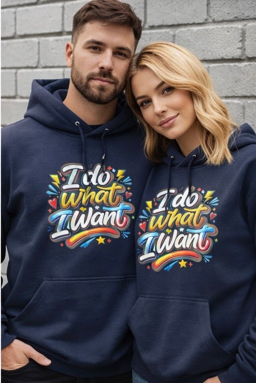 Felpa blu- I do what I want 2026