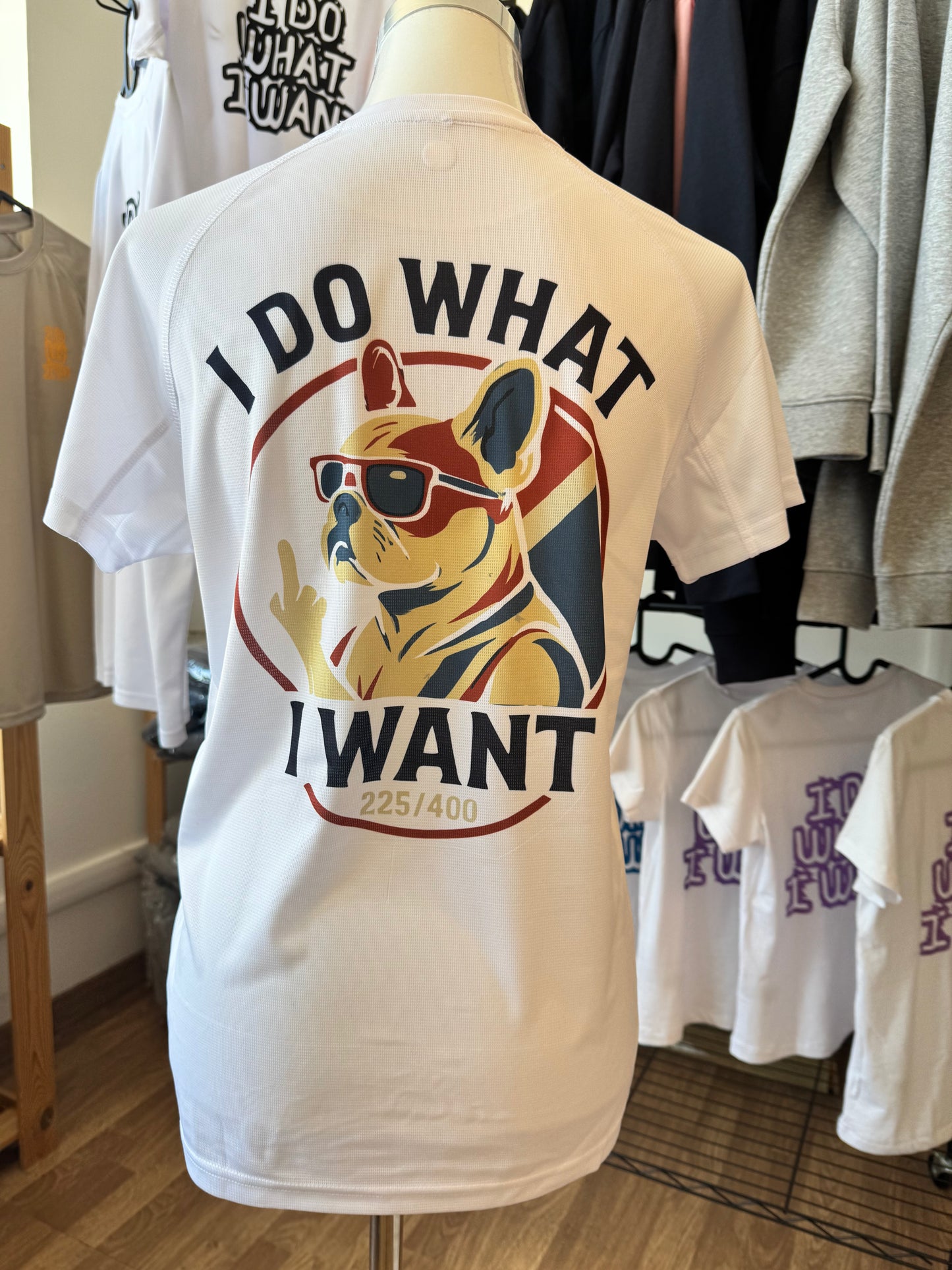 T-shirt TECNICA BIANCA stampa "ETTORE I DO WHAT I WANT" vers 2025