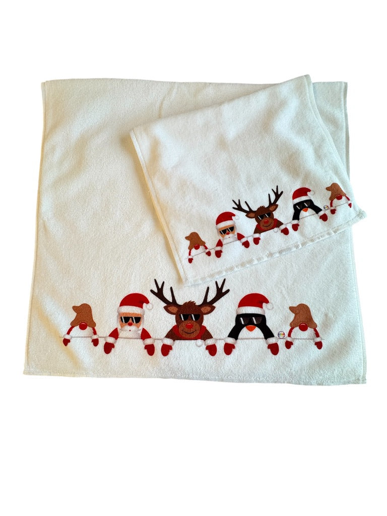 Set asciugamani stampati Natale
