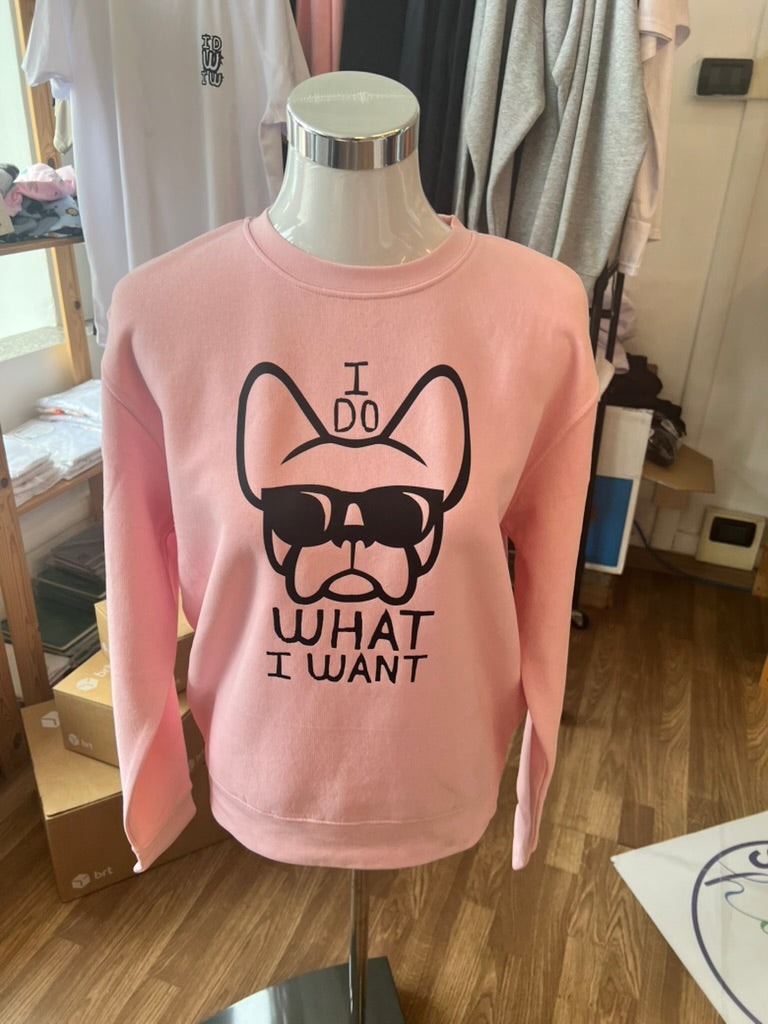 Felpa rosa -Ettore I do what I want